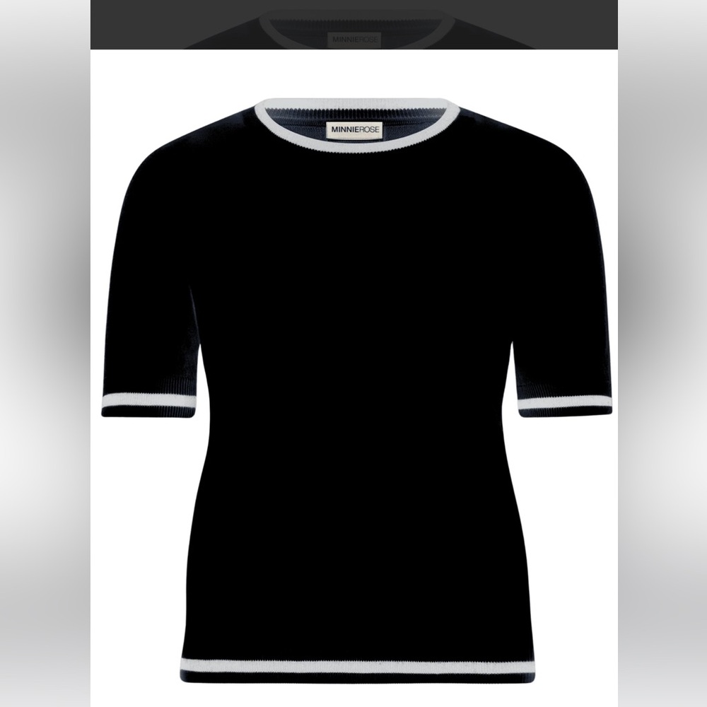 Minnie Rose Cotton cashmere sweater